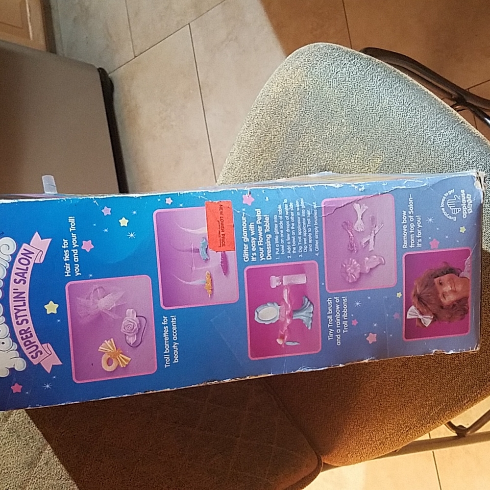 Vintage 1992 Magic Trolls Super Stylin' Salon Playset Applause New Multicolor - Picture 3 of 4